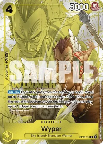 Carta OP08-110 Wyper (Winner Pack 2025 Vol. 2)