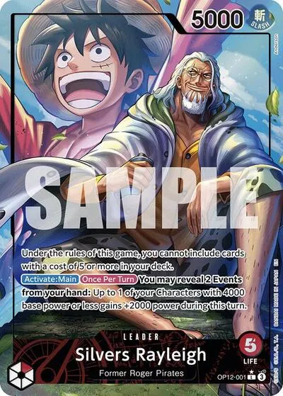Carta OP12-001 Silvers Rayleigh (Alternate Art)