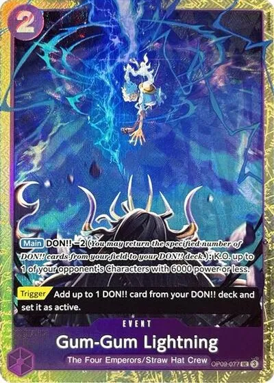 Carta OP09-077 Gum-Gum Lightning (Premium Card Collection -Best Selection Vol. 4-)