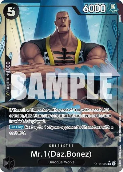 Carta OP14-090 Mr.1 (Daz.Bonez) (Alternate Art)