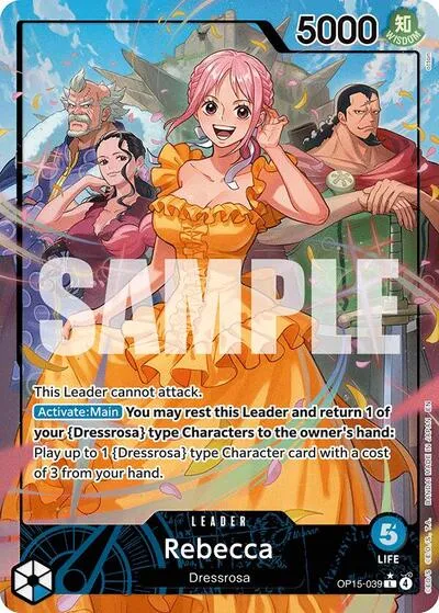 Carta OP15-039 Rebecca (OP15-039) (Alternate Art)